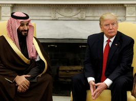 ترامب: أحب بن سلمان وهو يحبني وأعطاني 450 مليار دولار مقابل أن تكون السعودية أول محطة لزياراتي الخارجية