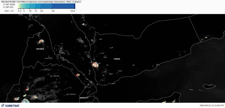 أجواء صحوة إلى غائمة جزئياً وهطول أمطار متفرقة